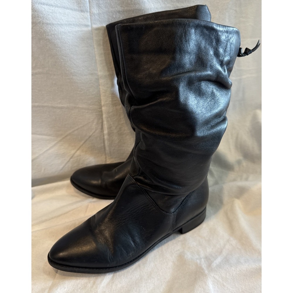 Dune London‎ Rosalind Women's Black Slouch Boots Size  US 7 M / EUR 38 Casual